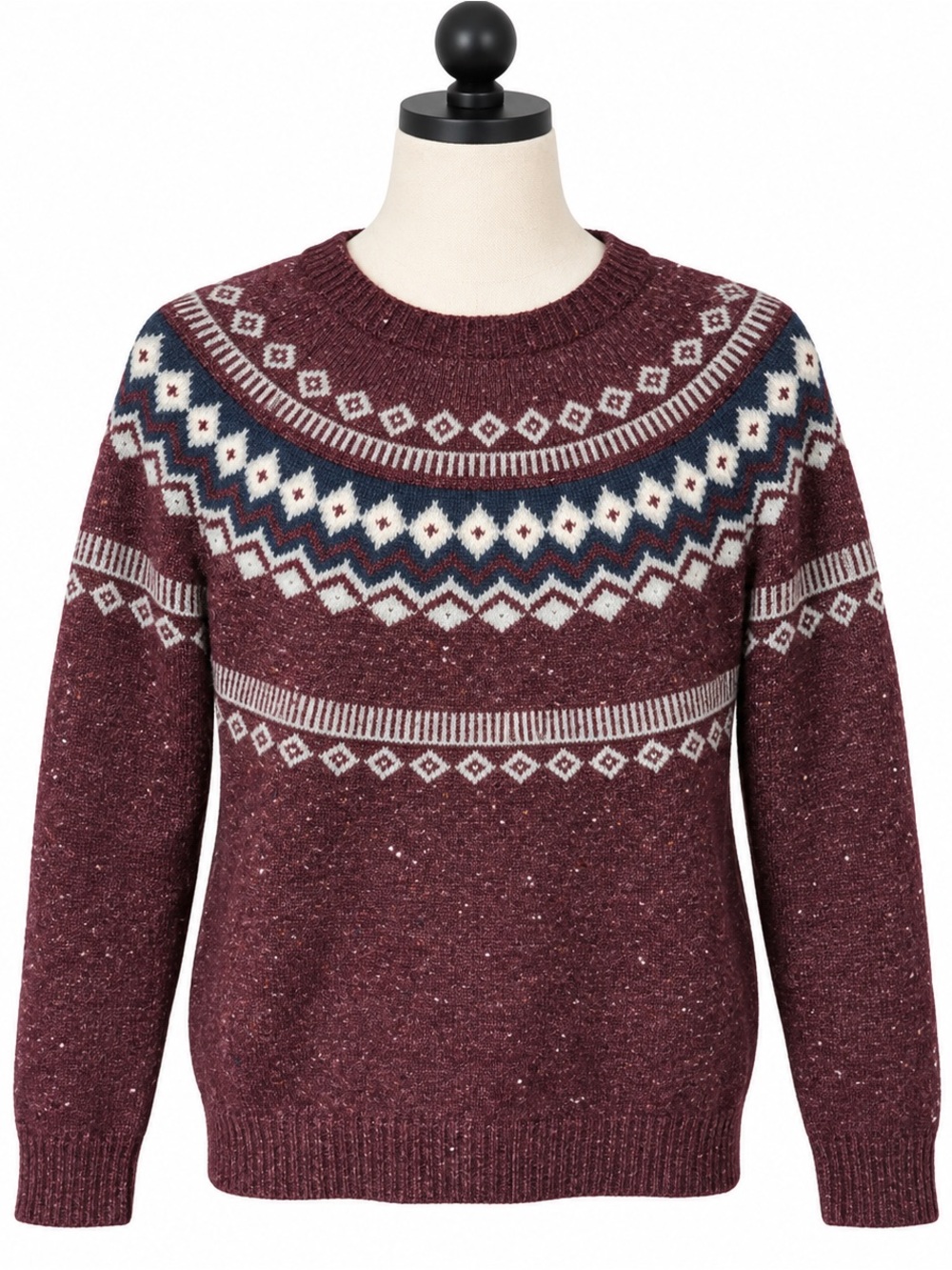 Boy’s Burgundy Weatherproof Crewneck Sweater